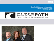 Tablet Screenshot of clearpathfinancialsolutions.com